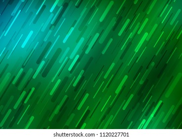 Dark Blue, Green vector layout with flat lines. Decorative shining illustration with lines on abstract template. The pattern can be used for busines ad, booklets, leaflets