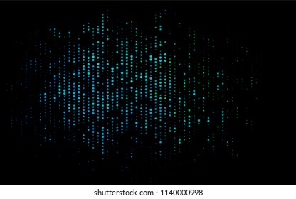 Dark Blue, Green vector  layout with circle shapes. Abstract illustration with colored bubbles in nature style. The pattern can be used for ads, leaflets of liquid.