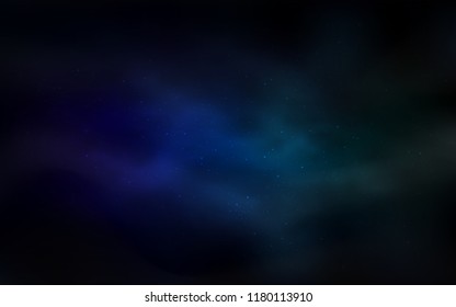 Dark Blue, Green vector layout with cosmic stars. Shining colored illustration with bright astronomical stars. Pattern for astronomy websites.