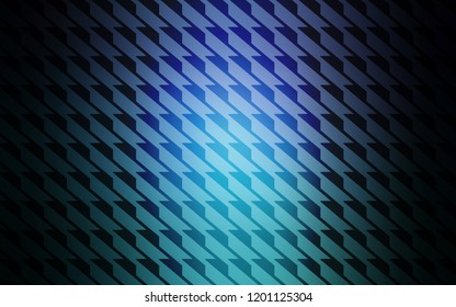 Dark Blue, Green vector layout with flat lines. Lines on blurred abstract background with gradient. Pattern for ads, posters, banners.