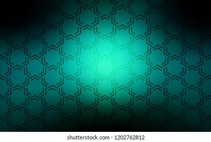 Dark Blue, Green vector layout with flat lines. Decorative shining illustration with lines on abstract template. Best design for your ad, poster, banner.