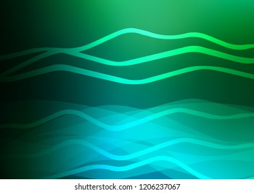 Dark Blue, Green vector layout with flat lines. Shining colored illustration with narrow lines. The pattern can be used as ads, poster, banner for commercial.
