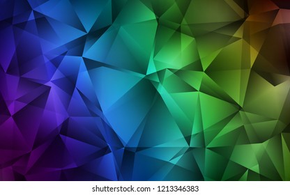 Dark Blue, Green vector layout with lines, triangles. Decorative design in abstract style with triangles. Pattern for busines ad, booklets, leaflets