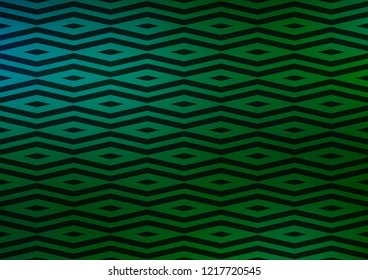 Dark Blue, Green vector layout with lines, triangles. Decorative design in abstract style with triangles. Pattern for commercials.