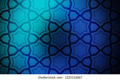 Dark Blue, Green vector layout with bright stars. Shining colored illustration with stars. Pattern for wrapping gifts.