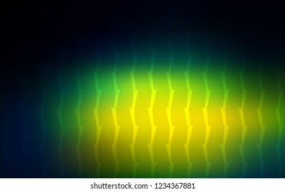 Dark Blue, Green vector layout with flat lines. Decorative shining illustration with lines on abstract template. The pattern for ad, booklets, leaflets.