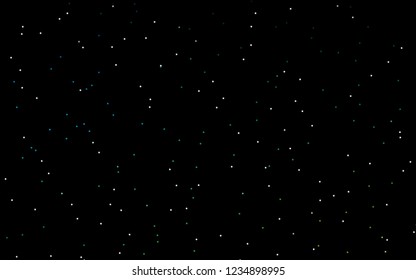 Dark Blue, Green vector layout with bright stars. Shining colored illustration with stars. Best design for your ad, poster, banner.