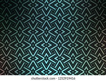 Dark Blue, Green vector layout with lines, triangles. Abstract gradient illustration with triangles. Pattern can be used for websites.