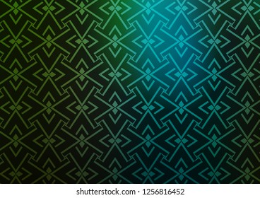 Dark Blue, Green vector layout with flat lines. Glitter abstract illustration with colored sticks. Pattern for business booklets, leaflets.
