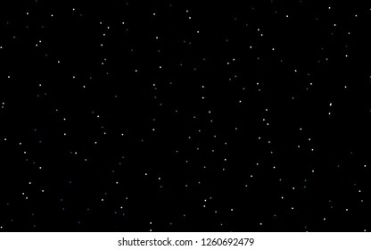 Dark Blue, Green vector layout with bright stars. Blurred decorative design in simple style with stars. The pattern can be used for wrapping gifts.