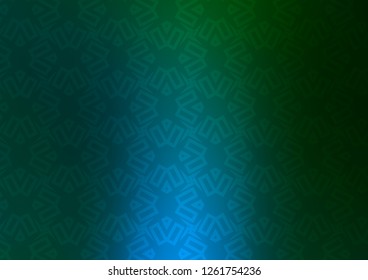 Dark Blue, Green vector layout with lines, rectangles. Illustration with colorful triangles, rectangles. Pattern for busines ad, booklets, leaflets