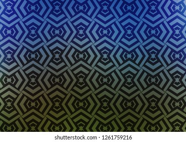 Dark Blue, Green vector layout with flat lines. Shining colored illustration with narrow lines. Backdrop for TV commercials.