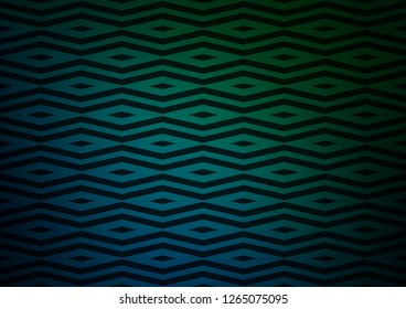 Dark Blue, Green vector layout with lines, triangles. Abstract gradient illustration with triangles. Pattern can be used for websites.