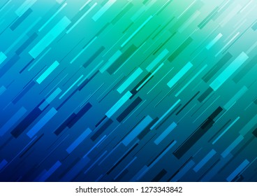 Dark Blue, Green vector layout with flat lines. Modern geometrical abstract illustration with staves. Smart design for your business advert.