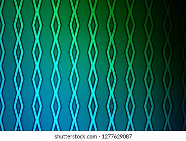 Dark Blue, Green vector layout with lines, rectangle. Modern geometric abstract illustration with lines, squares. Best design for your ad, poster, banner.