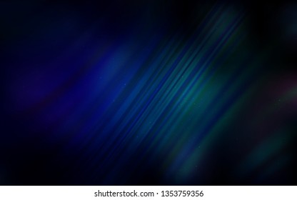 Dark Blue, Green vector layout with cosmic stars. Space stars on blurred abstract background with gradient. Pattern for astrology websites.
