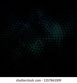 Dark Blue, Green vector layout with circles. Modern abstract illustration with colorful circle shapes. Design for your commercials.