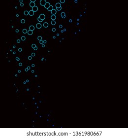 Dark Blue, Green vector layout with circles. Glitter abstract illustration with colorful drops. New template for your brand book.