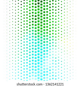 Dark Blue, Green vector layout with lines, rectangles. Rectangles with colorful gradient on abstract background. Pattern for websites, landing pages.
