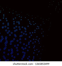Dark Blue, Green vector layout with circles. Modern abstract illustration with colorful circle shapes. Pattern for business ads.