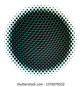 Dark Blue, Green vector layout with circles. Colorful illustration with gradient dots in nature style. Design for your commercials.