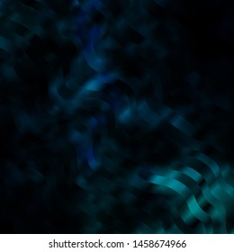 Dark Blue, Green vector layout with wry lines. Bright illustration with gradient circular arcs. Smart design for your promotions.