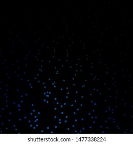 Dark Blue, Green vector layout with bright stars. Blur decorative design in simple style with stars. Pattern for wrapping gifts.