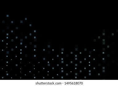 Dark Blue, Green vector layout with lines, circles. Beautiful illustration with colorful gradient rectangles, circles. Smart design for your business advert.