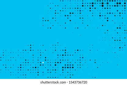 Dark Blue, Green vector layout with circle shapes. Glitter abstract illustration with blurred drops of rain. Pattern of water, rain drops.