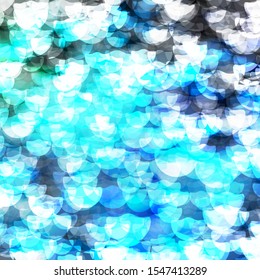 Dark Blue, Green vector layout with circle shapes. Illustration with set of shining colorful abstract spheres. Pattern for booklets, leaflets.