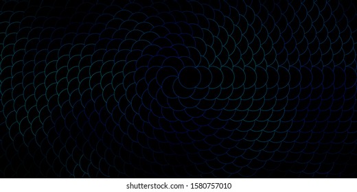 Dark Blue, Green vector layout with circle shapes. Colorful illustration with gradient dots in nature style. Design for your commercials.