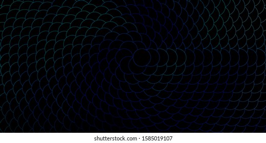 Dark Blue, Green vector layout with circle shapes. Illustration with set of shining colorful abstract spheres. Design for posters, banners.