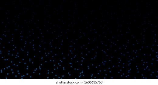 Dark Blue, Green vector layout with bright stars. Colorful illustration in abstract style with gradient stars. Theme for cell phones.