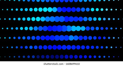 Dark Blue, Green vector layout with circle shapes. Illustration with set of shining colorful abstract spheres. Pattern for websites.