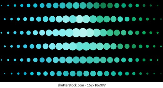 Dark Blue, Green vector layout with circle shapes. Modern abstract illustration with colorful circle shapes. Pattern for wallpapers, curtains.