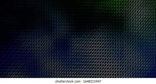 Dark Blue, Green vector layout with lines. Gradient abstract design in simple style with sharp lines. Smart design for your promotions.
