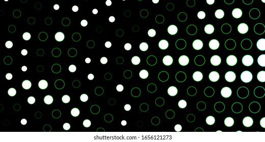 Dark Blue, Green vector layout with circles. Abstract illustration with colorful spots in nature style. Pattern for business ads.