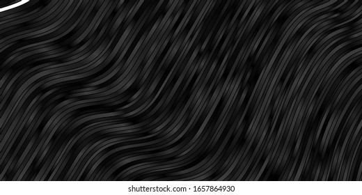 Azul oscuro, Diseño vectorial verde con líneas raras. Ilustración colorida, que consiste en curvas. Patrón de anuncios, comerciales.