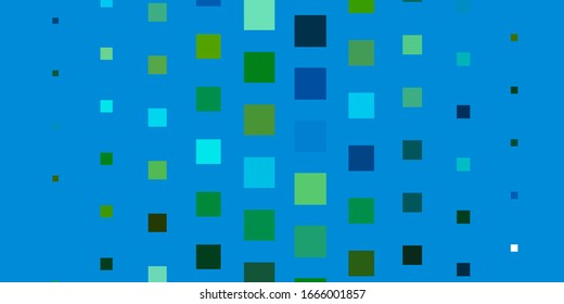 Azul oscuro, Diseño vectorial verde con líneas, rectángulos. Ilustración colorida con rectángulos y cuadrados degradados. Plantilla para teléfonos móviles.