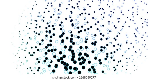 Azul oscuro, Diseño vectorial verde con formas redondeadas. Ilustración abstracta brillante con gotas coloridas. Nueva plantilla para un libro de marcas.