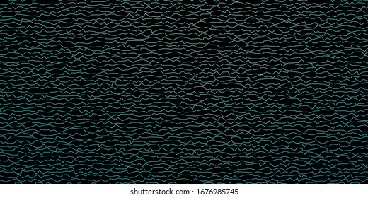 Dark Blue, Green vector layout with curves. Illustration in halftone style with gradient curves. Design for your business promotion.