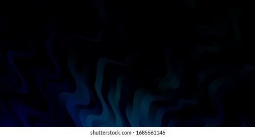 Azul oscuro, Diseño vectorial verde con líneas raras. Muestra geométrica colorida con curvas degradadas. Plan para folletos y folletos comerciales