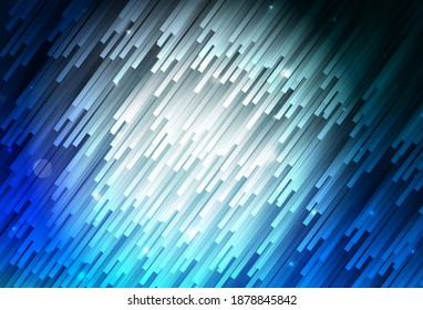 Dark Blue, Green vector layout with flat lines. Shining colored illustration with sharp stripes. Pattern for your busines websites.