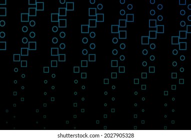 Azul oscuro, diseño vectorial verde con rectángulos, cuadrados. Ilustración abstracta moderna con rectángulos coloridos. Plantilla moderna para su promoción.
