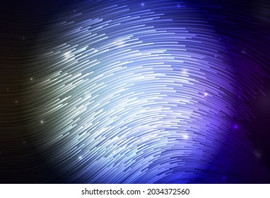 Azul oscuro, diseño vectorial verde con líneas irregulares. Ilustración abstracta colorida con líneas de degradado. Una muestra de sus ideas.