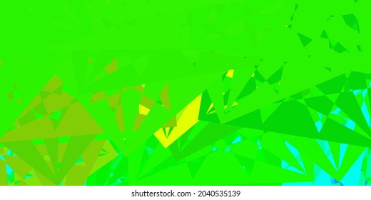 Dark Blue, Green vector layout with triangle forms. Illustration with abstract colorful triangle shapes. Landing pages material.