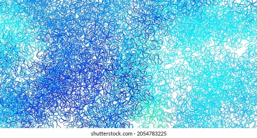 Dark blue, green vector layout with circular arc. Gradient illustration in simple style with bows. Pattern for booklets, leaflets.