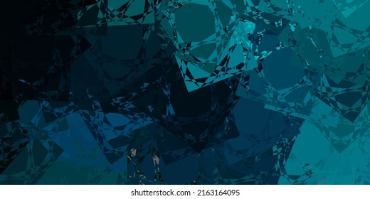 Dark Blue, Green vector layout with triangle forms. Simple design in abstract style with triangles, lines. An easy addition to your commertials.