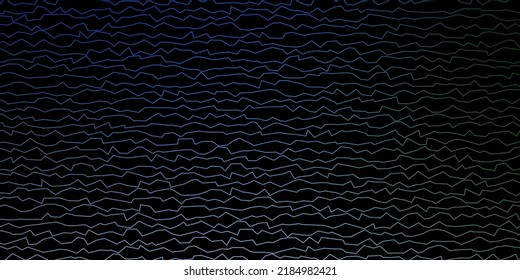 Dark Blue, Green vector layout with curves. Bright sample with colorful bent lines, shapes. Best design for your posters, banners.