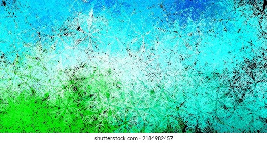 Dark blue, green vector layout with circle shapes. Modern abstract illustration with colorful circle shapes. Design for your commercials.